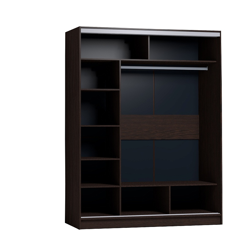 دولاب 160سم بمرايا Lecco72 - الصورة 3